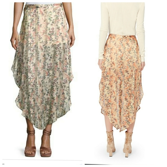 Haute Hippie Anastasia Slayer Pleated Tulip Skirt - Picture 2 of 11